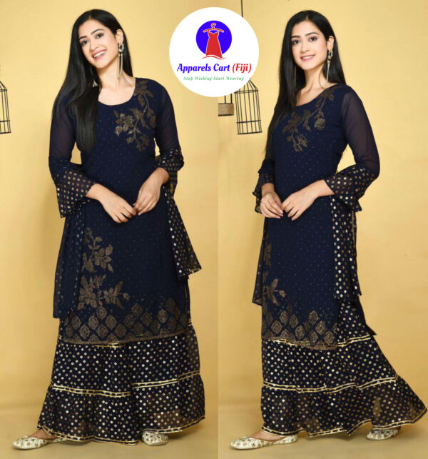 Georgette Sharara Suit - Image 6